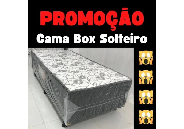 Cama Solteiro Box 88x188cm - Entrego Hoje