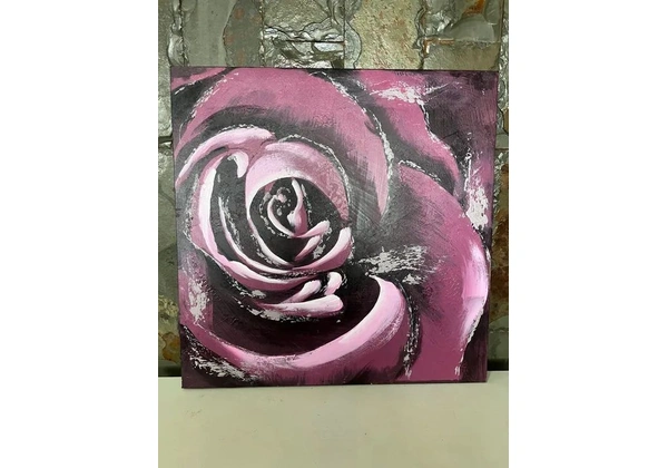 Quadro Abstrato Rosa - cor lilás