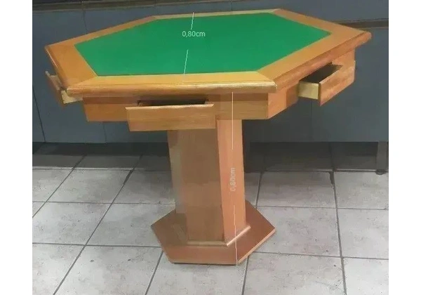 Mesa Jogos Sextavada Seminova 10% Desc. À Vista!