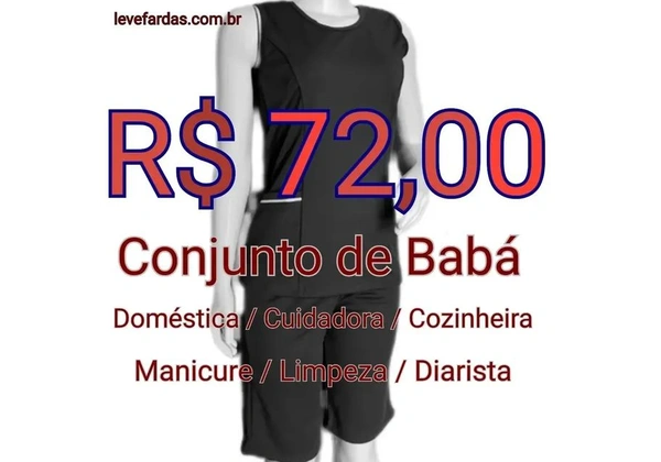 Conjunto de Babá em Helanca - Blusa + Bermuda