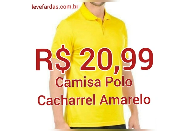 Camisa Polo - Cacharrel Amarelo