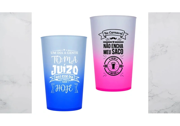 Kit 10 Copos Twister 300ml / 500ml Personalizados Diversos Modelos e Cores