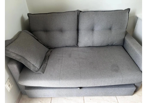 Sofá Cama 2 Lugares Cinza
