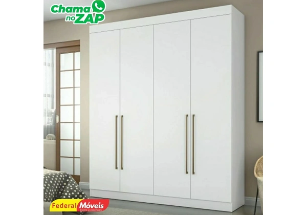 Guarda Roupa com 4 Portas Novo Temos Outras Cores