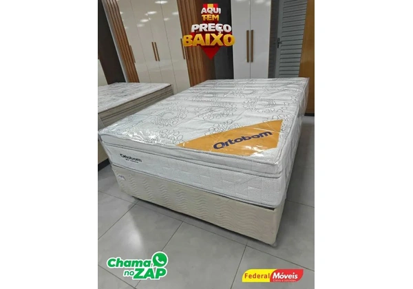 Cama Box Casal Molas Ensacadas Novo Pronta Entrega