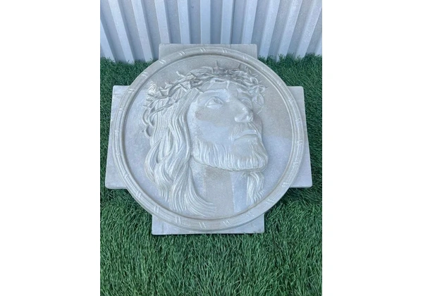 Rosto de Jesus em Pedra - Decoração para Jardim
