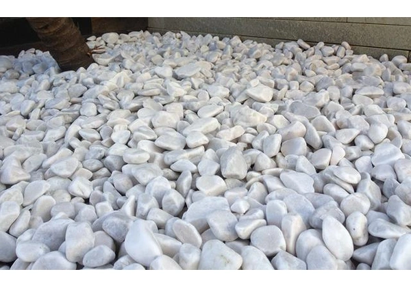 Seixo Rio branco pedras branca para jardins e paisagismo 15 kg *