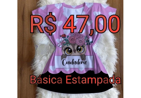 Básica Estampada - Cuidadora