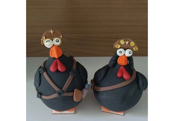 Lampião e Maria Bonita em Cabaça Decorativos