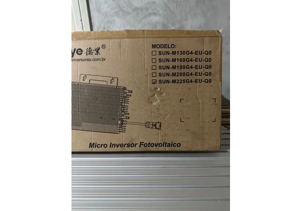 Kit energia solar 4 placas + micro inversor