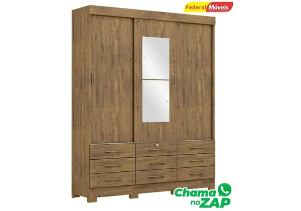 Guarda Roupa com Portas de Correr Novo Temos Outras Cores