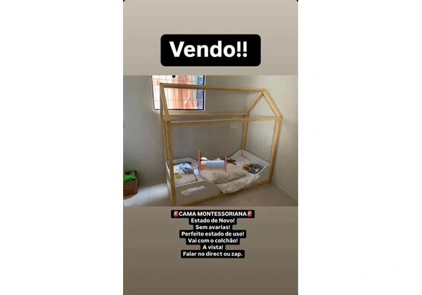 Cama Montessoriana Infantil - Estado de Novo!