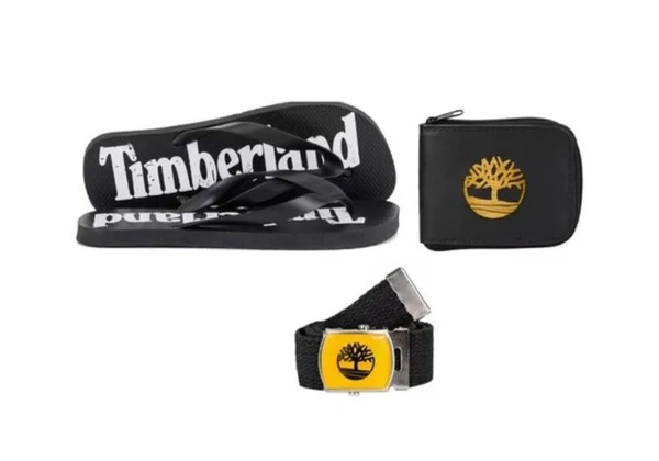 Kit Timberland - Chinelo, Cinto e Carteira.