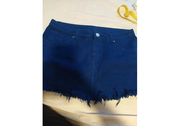 Saia jeans azul 42