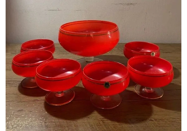 Conjunto para sobremesa - Cristais Cambé (7 peças)