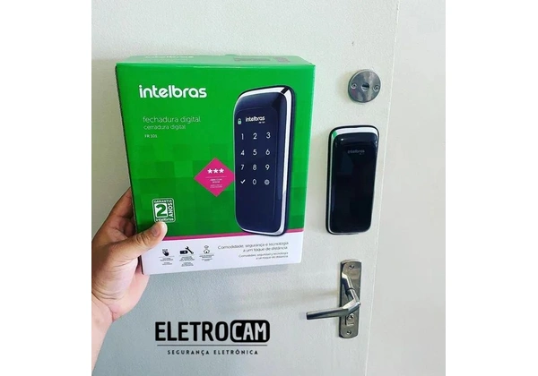 Fechadura Digital intelbras com instalação e 2 anos de garantia