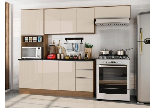 Cozinha Compacta Paris com Balcão *nova na caixa