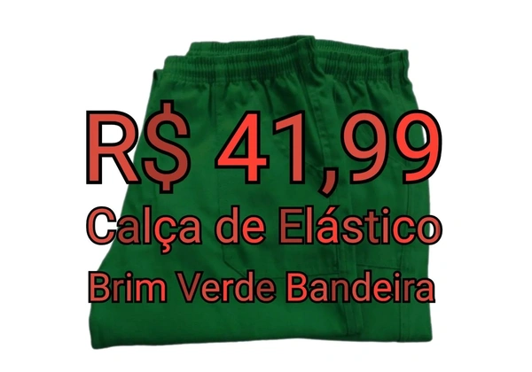 Calça de Brim - Verde Bandeira
