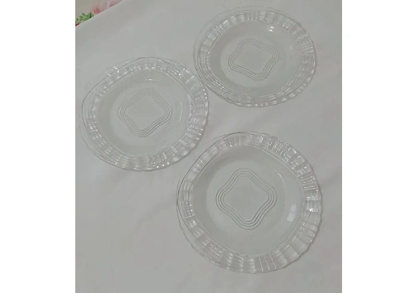 03 pratos rasos (grandes /decorados)