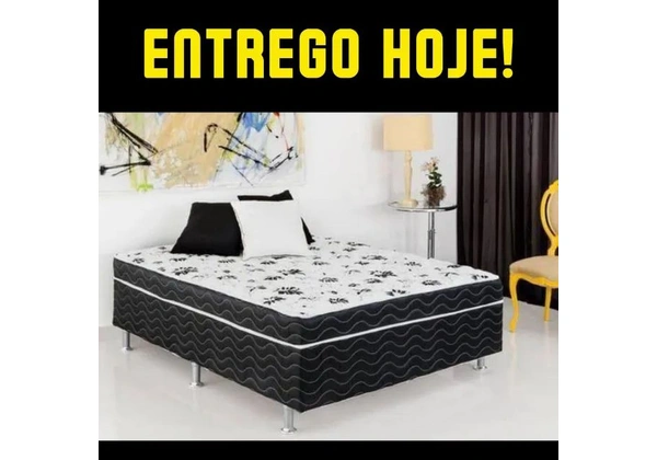 Cama Box Casal 138cm - Entrega Imediata