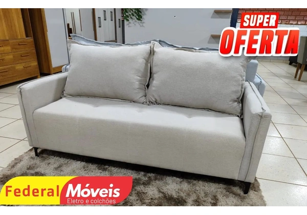 Sofá em Linho Super Elegante 1, 80m Promoção