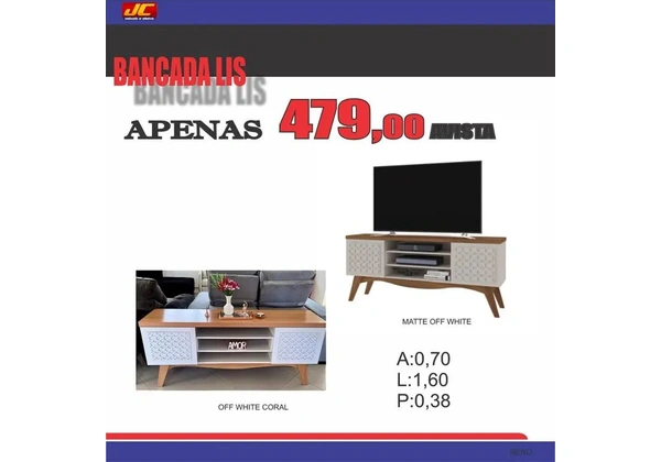 Bancada para TV Lis - 479, 00
