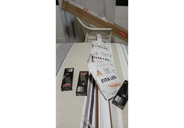 Kit Completo Perfil 17mm 5m + Fita Led 240 20w + Fonte Slim - 3 KITS