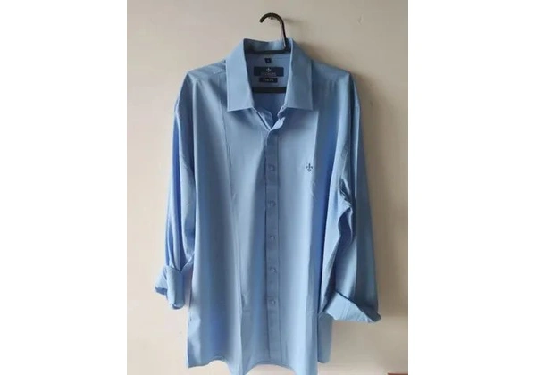 Camisa Dudalina (Tamanho G) Azul Celeste Manga Longa