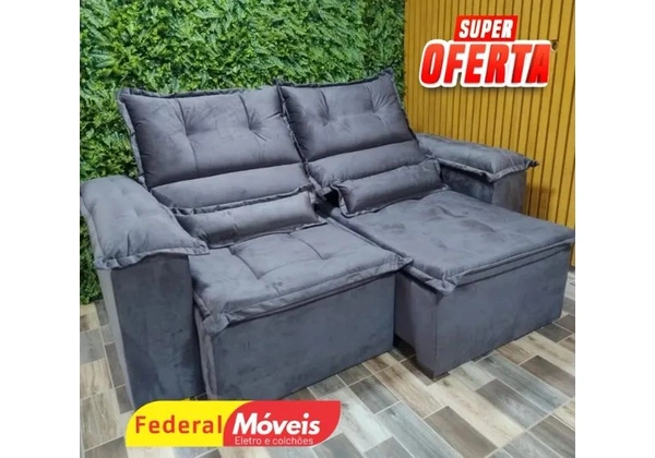 sofa 2m em oferta pronta entrega