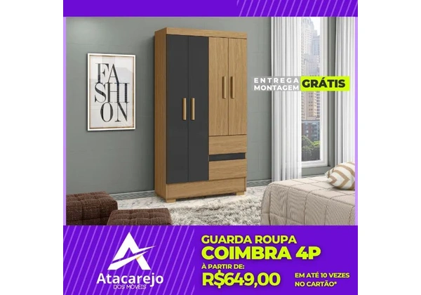 Guarda Roupa Solteiro Entrega e Montagem Grátis