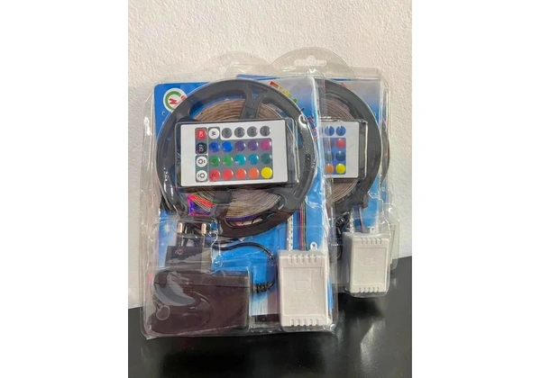 Fita Led Rgb Rolo 5metro Prova Dágua acompanha fonte