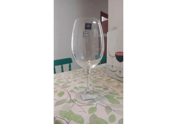 Jogo de 6 taças para vinho Cristal Bohemia 580ml