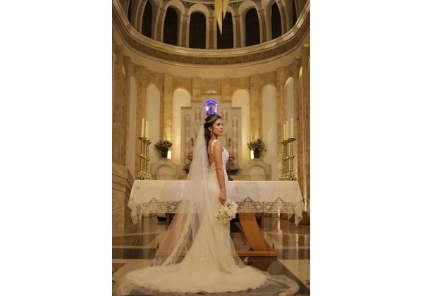 Vestido de noiva Rosa Clara sereia todo bordado