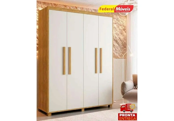 Guarda Roupa com 4 Portas Novo Fazemos Entrega