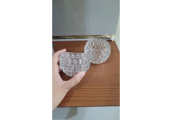 2 castiçais de Vidro Decorativas