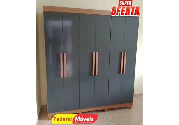 Guarda Roupa 6 Portas MDF - Renove seu Lar conosco, venha!