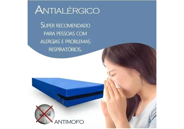 Capa Anti Alérgica Impermeável Hospitalar Colchão Solteiro
