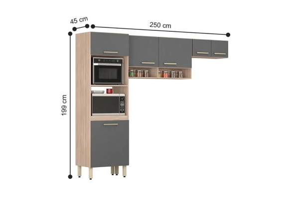 Armário de cozinha 3 peças