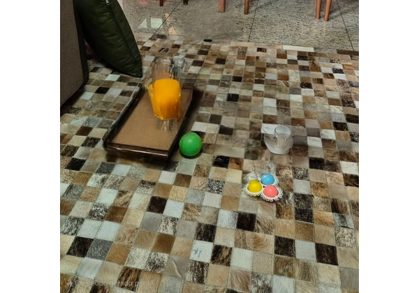 TAPETE COURO DE BOI