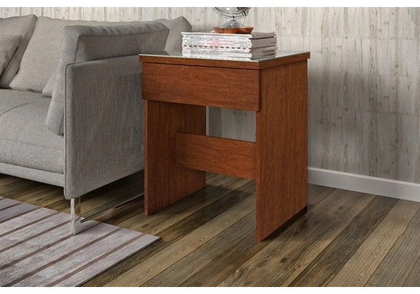 Mesa Lotus 100%MDF Com vidro queima de estoque
