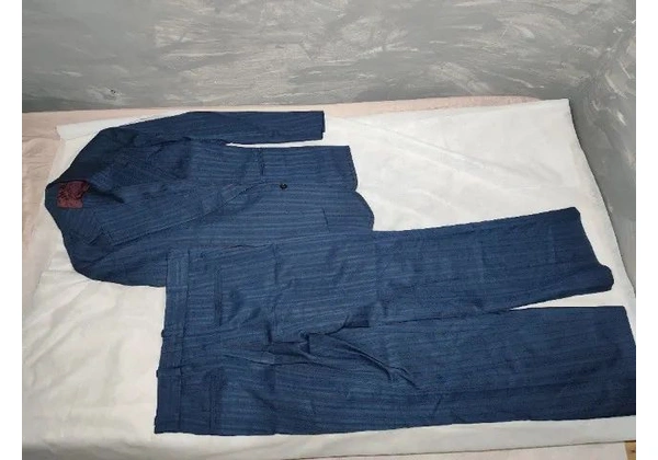 Conjunto Terno e Calça Duete Vintage Azul Classico 1950