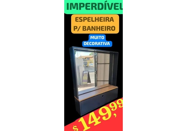 ESPELHEIRA NOVA, C/ + DE 50% OFF, LEIAM: