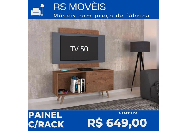 Rack com painel