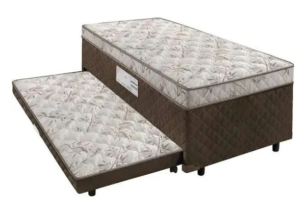 Cama box solteiro Molas ensacadas + auxiliar em D33 top super promoção