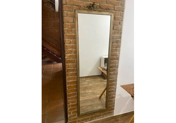 ESPELHO COM MOLDURA EM BRONZE