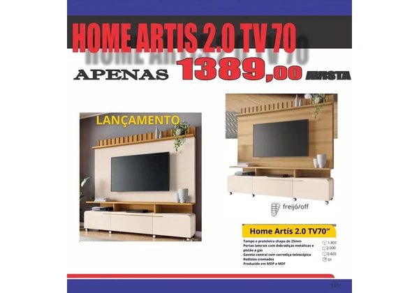Home Artis para tv de 70 polegadas