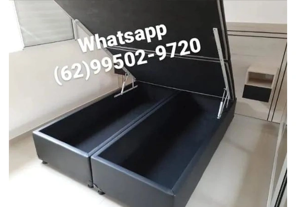 Box Baú Queen size courino luxo
