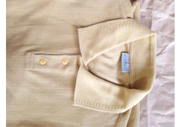 Camiseta Polo Masculina Mostarda Estilo
