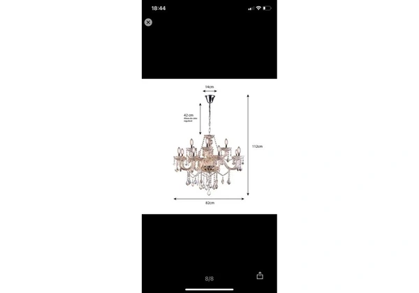 Lustre Para SALA DE JANTAR PENDENTE CRISTAL