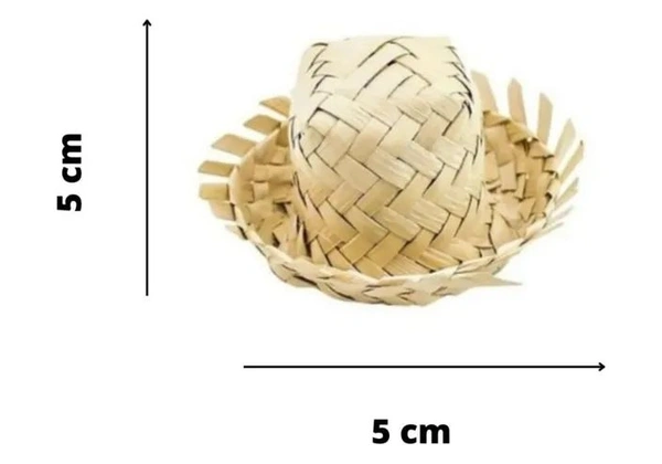 Chapéu de palha, decoração de mesa para brigadeiro